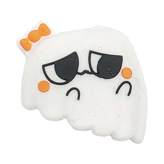 Halloween Series Silicone Focal Beads-ghost