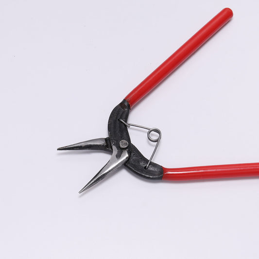 Red needle nose pliers
