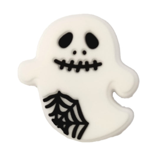 Halloween Series Silicone Focal Beads-ghost