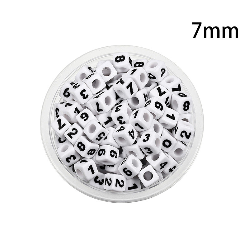 50 kinds Acrylic scattered beads English letters