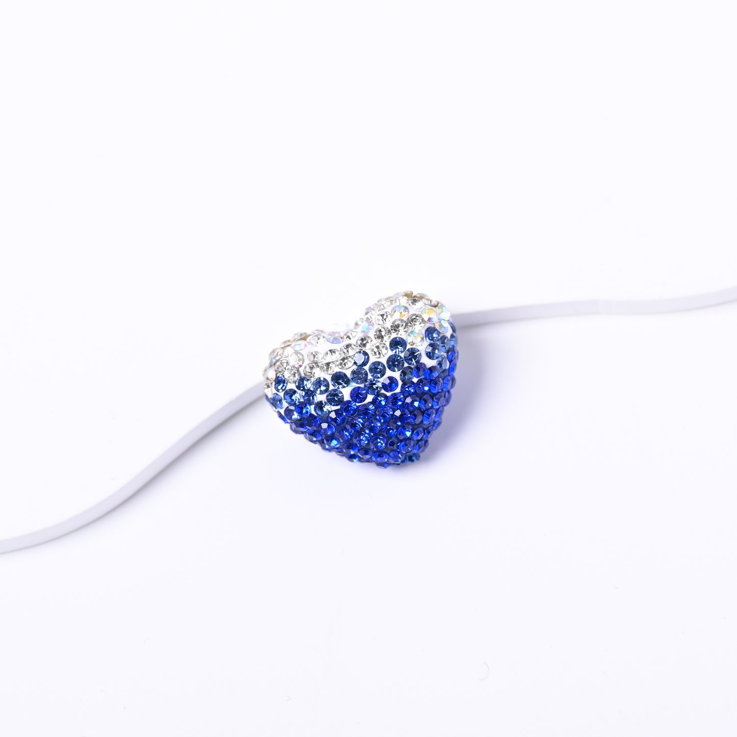 19X24MM Polymer Clay Heart-Shaped Diamond Ball Clay Beads