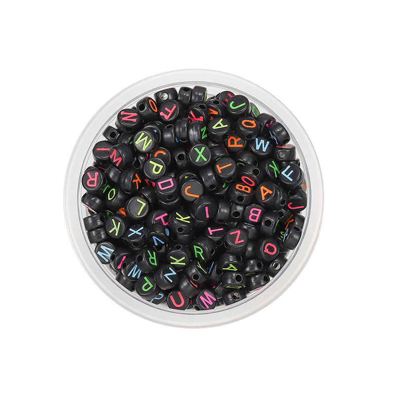 50 kinds Acrylic scattered beads English letters