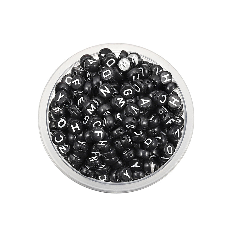 50 kinds Acrylic scattered beads English letters