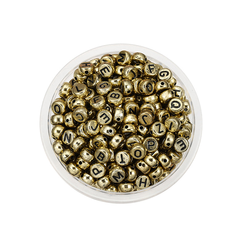 50 kinds Acrylic scattered beads English letters