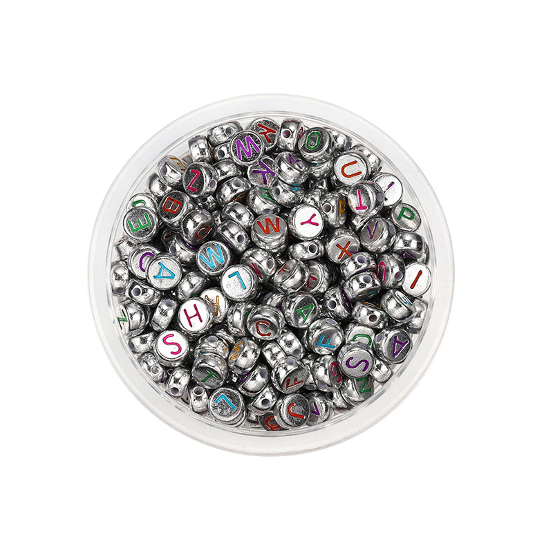 50 kinds Acrylic scattered beads English letters