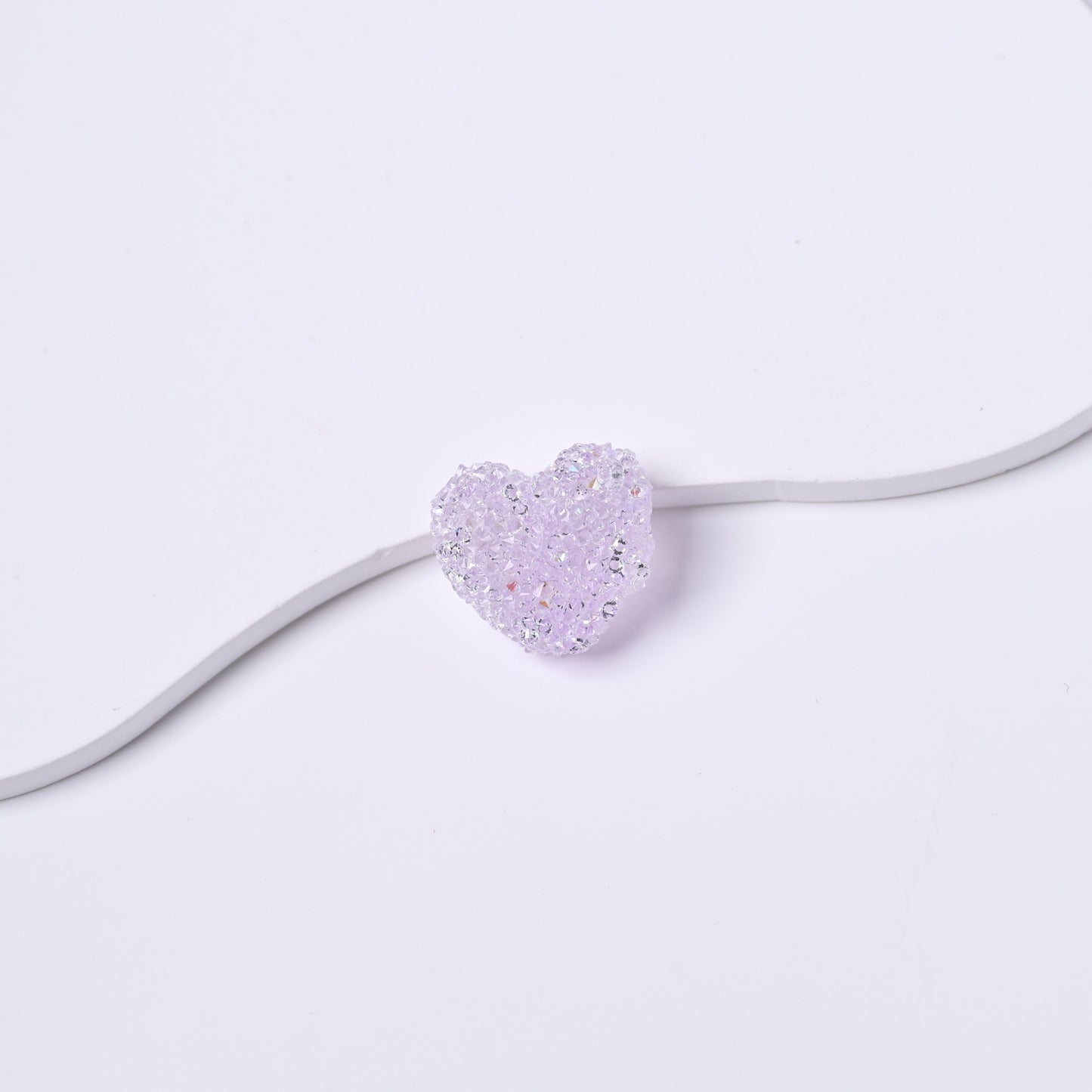 10 pcs sugar heart shape beads