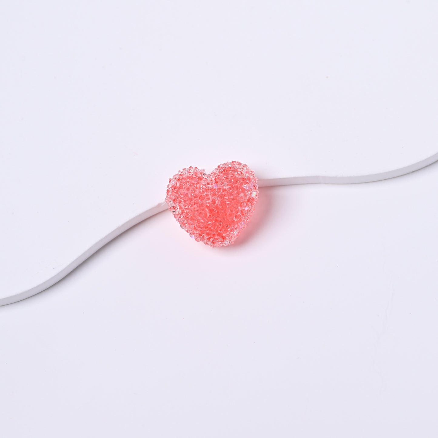 10 pcs sugar heart shape beads