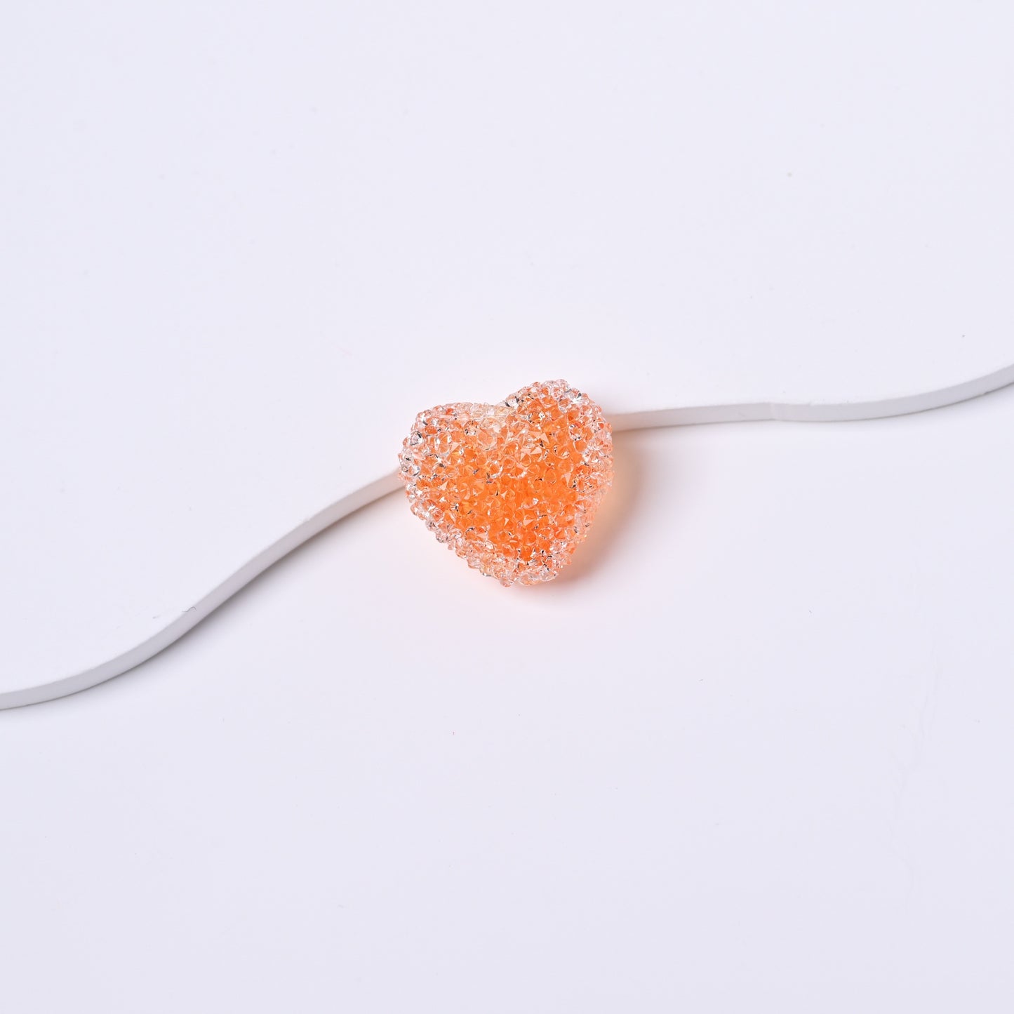 10 pcs sugar heart shape beads