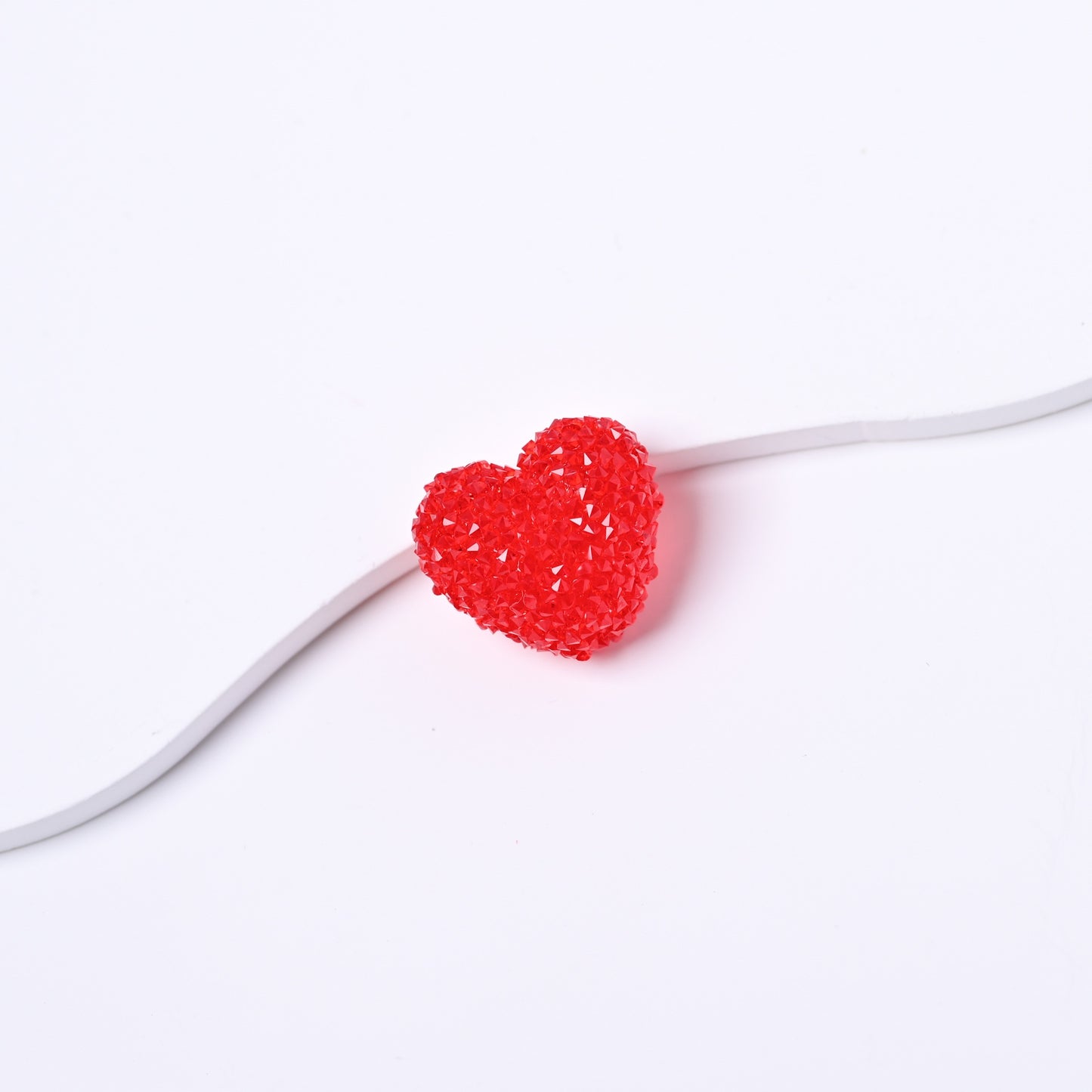 10 pcs sugar heart shape beads