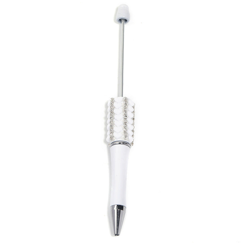 Creative Heart-Shaped Diamond-Studded Beaded Pen