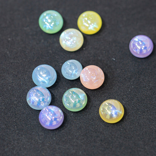 Mermaid Princess Earrings Bead Accessories Single Hole Bun Beads