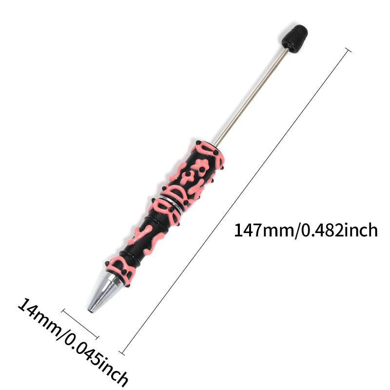 Hand-Painted Beaded Pen