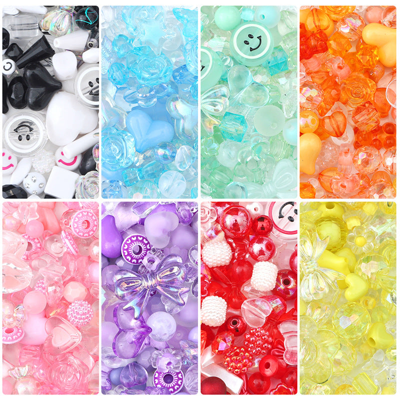 Multi-color Mixed Baroque Style Acrylic Beads