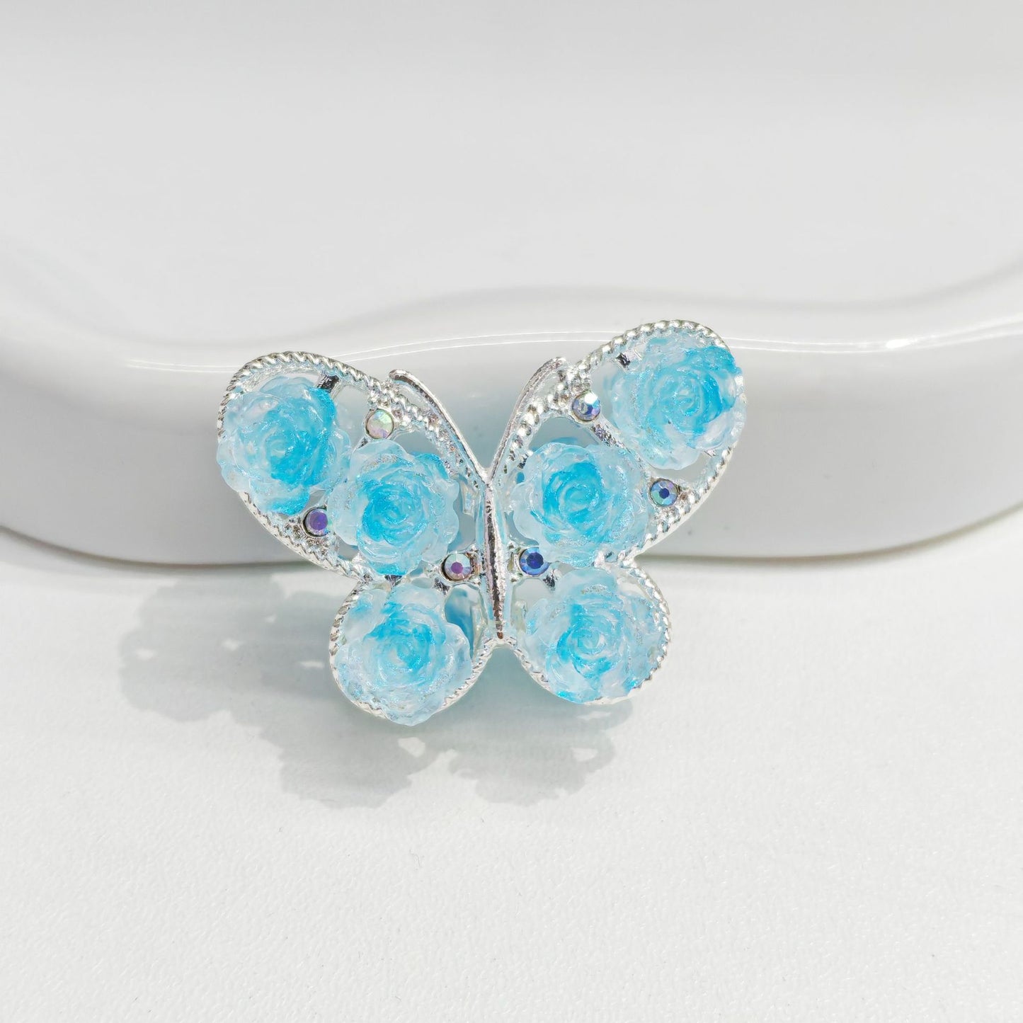 Vintage Rose Butterfly Alloy Accessories