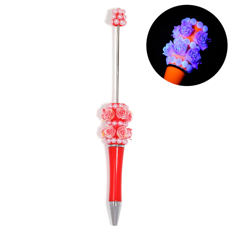 Luminous Rose Beaded Pen