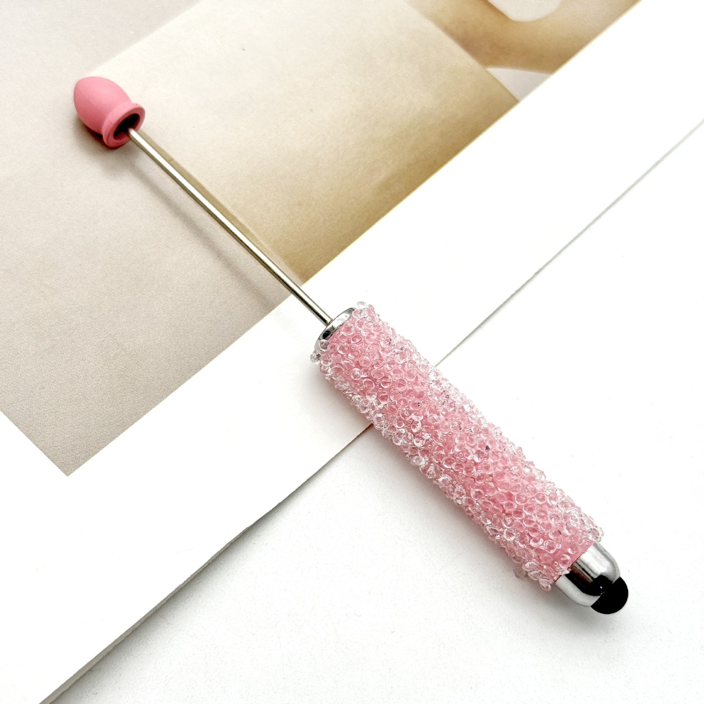 Resin Gypsophila Touch Screen Beaded Pen