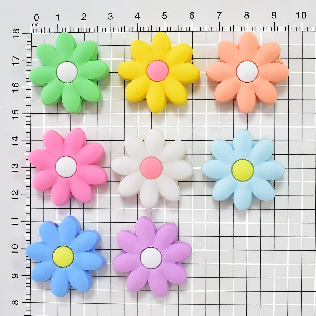 Flower Series Silicone Focal Beads