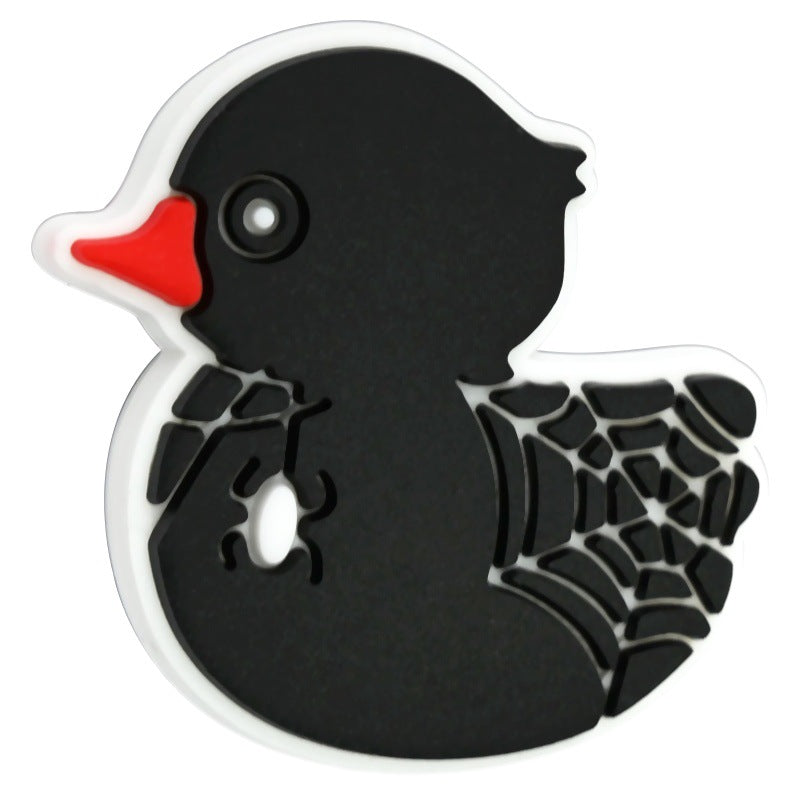 Cute Cartoon Duck Silicone Focus Beads
