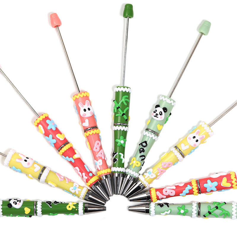 Colorful Cartoon Hand-painted Beaded Pen