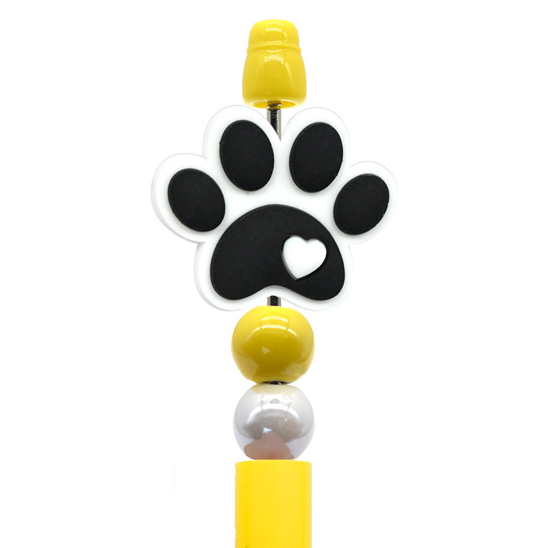 Cartoon Cute Animal Beaded Pen Silicone Focal Beads