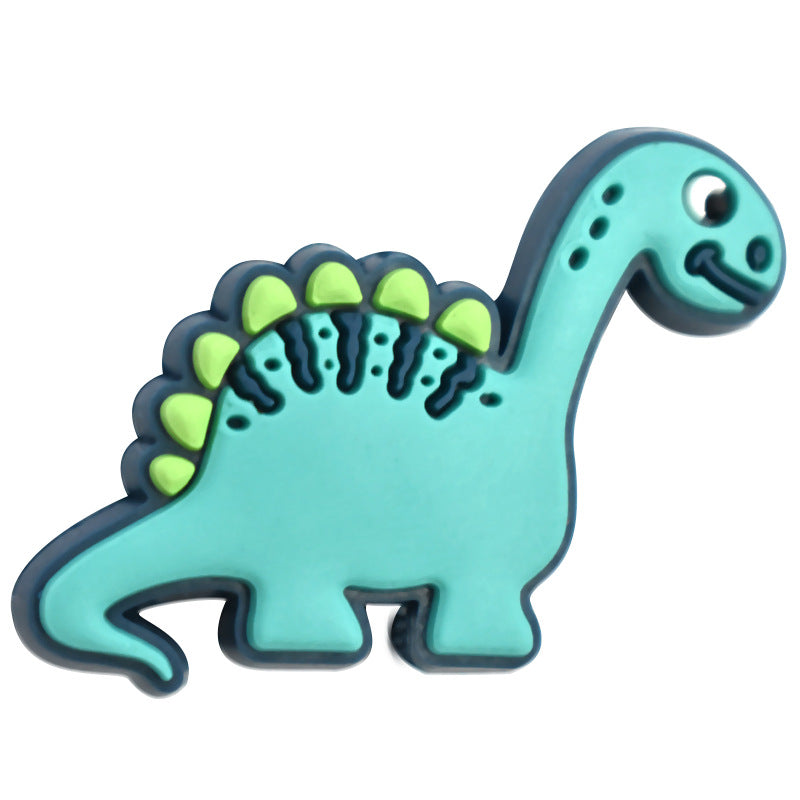 Cute Dinosaur Series Accessories In Stock Silicone Focus Beads Silicone Focus Beads