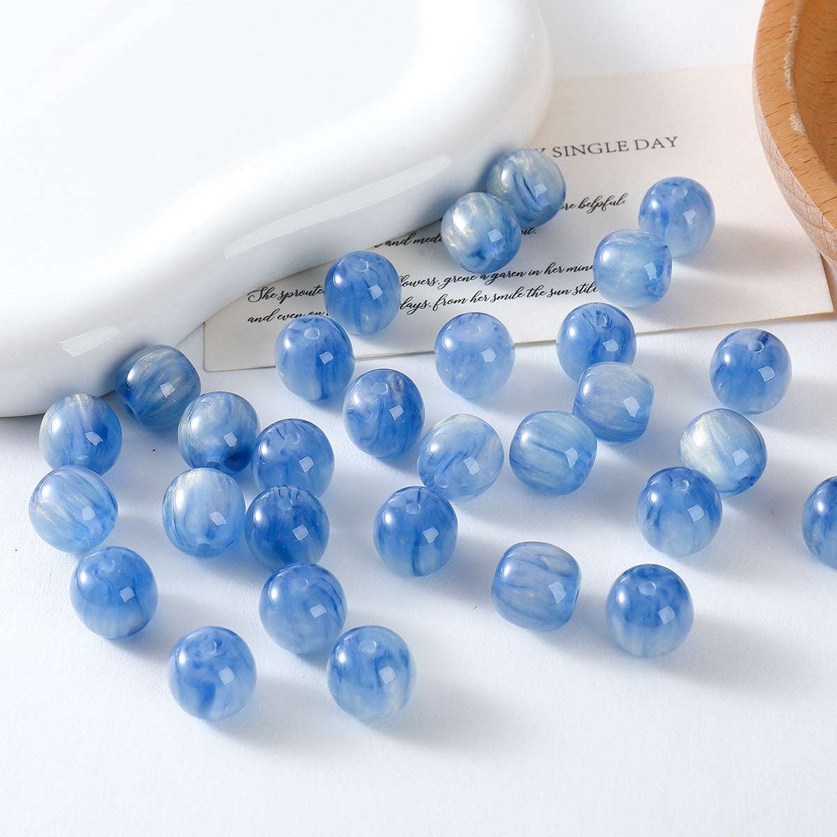12mm fine glitter liquid sand faux cat's eye Resin beadable Beads