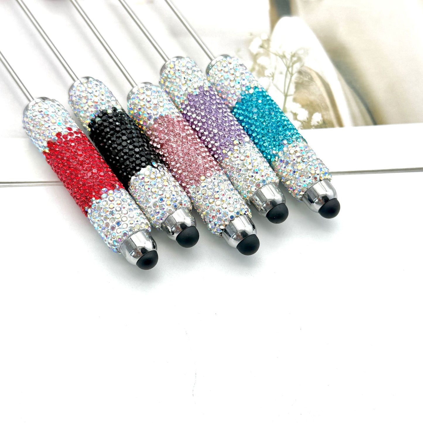 Touchscreen Gradient Full Diamond Beaded Pen