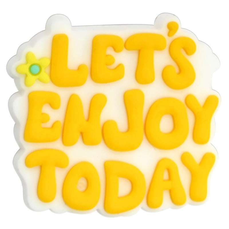 English Phrases Silicone Focus Beads Silicone Focus Beads