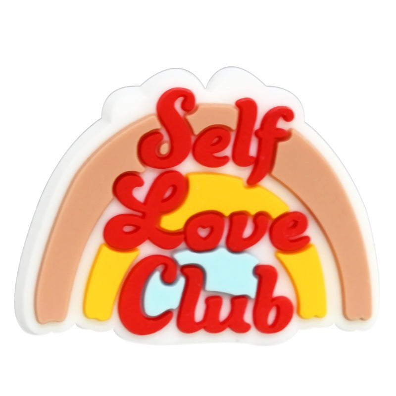 Decorative Beads for Phrases Silicone Focal Beads