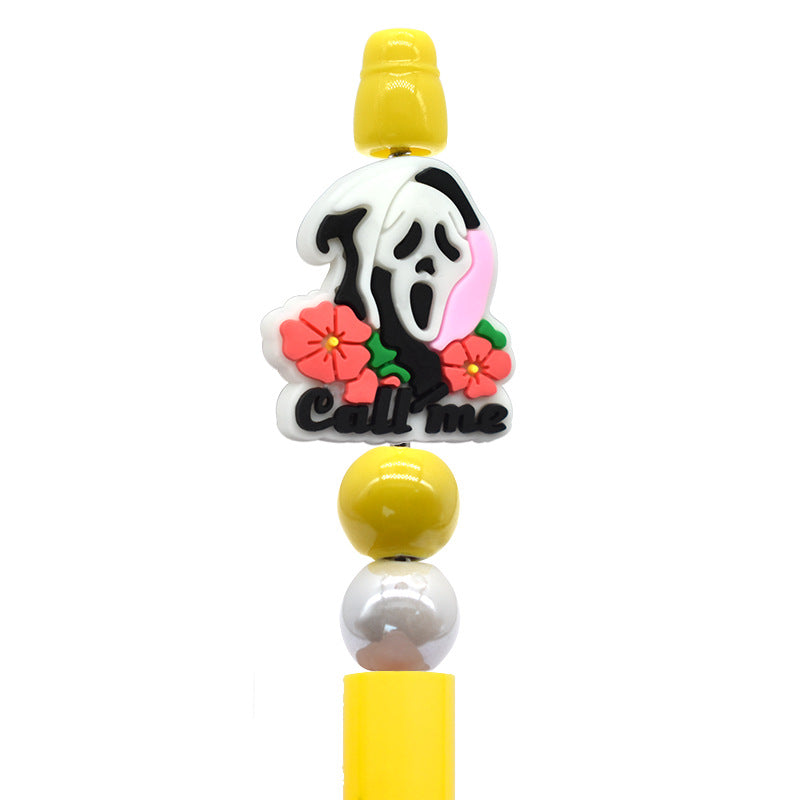 Cute cartoon silicone focal beads