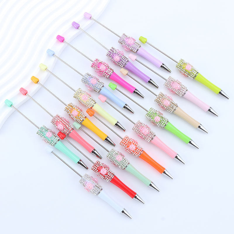 Inlaid Diamond Turtle Beaded Pen