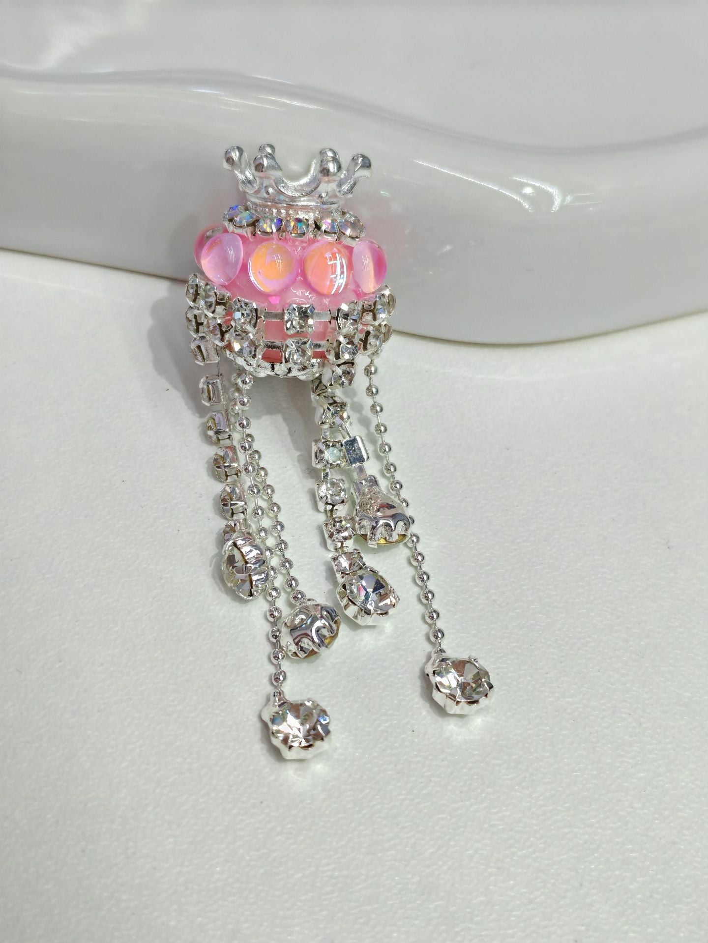 Crown Tassel Diamond Beads