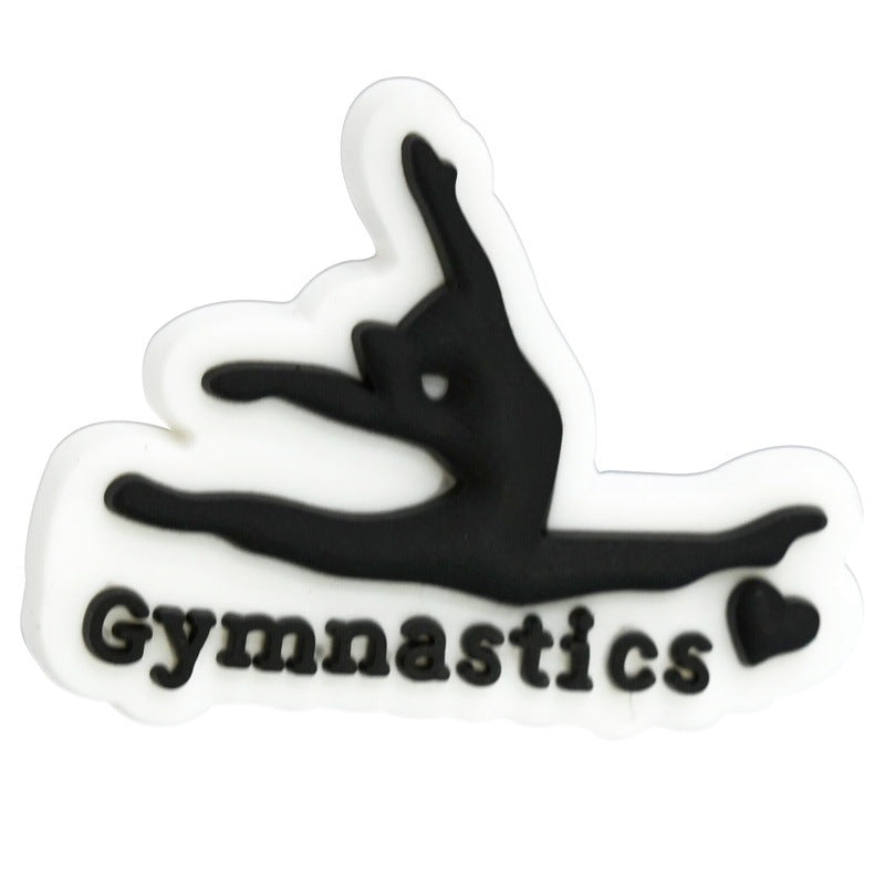 Gymnastics Series Silicone Focal Beads