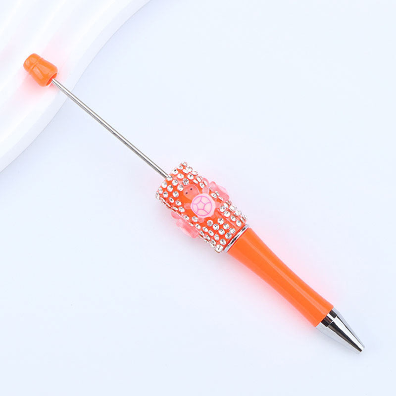 Inlaid Diamond Turtle Beaded Pen