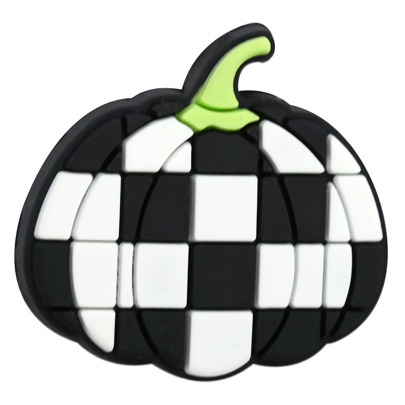Halloween Pumpkin Silicone Focal Beads