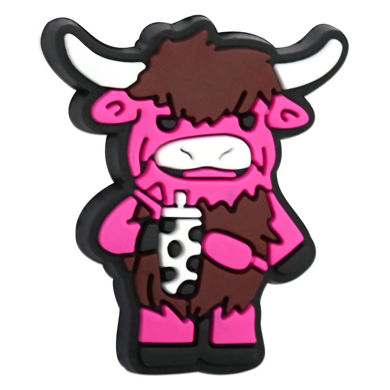 Cartoon Cowboy Series Silicone Focal Beads