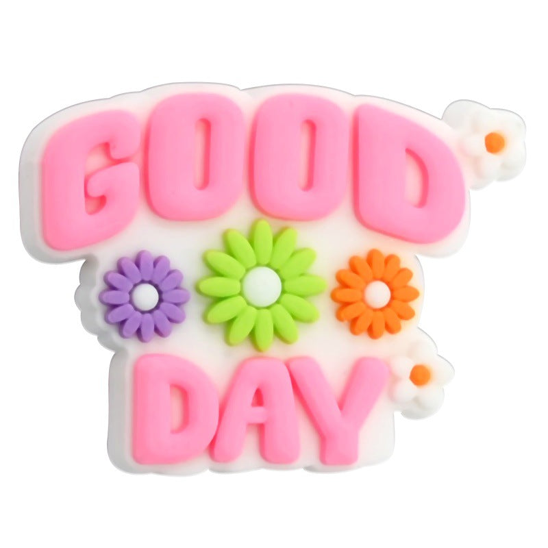 English Phrases Silicone Focus Beads Silicone Focus Beads