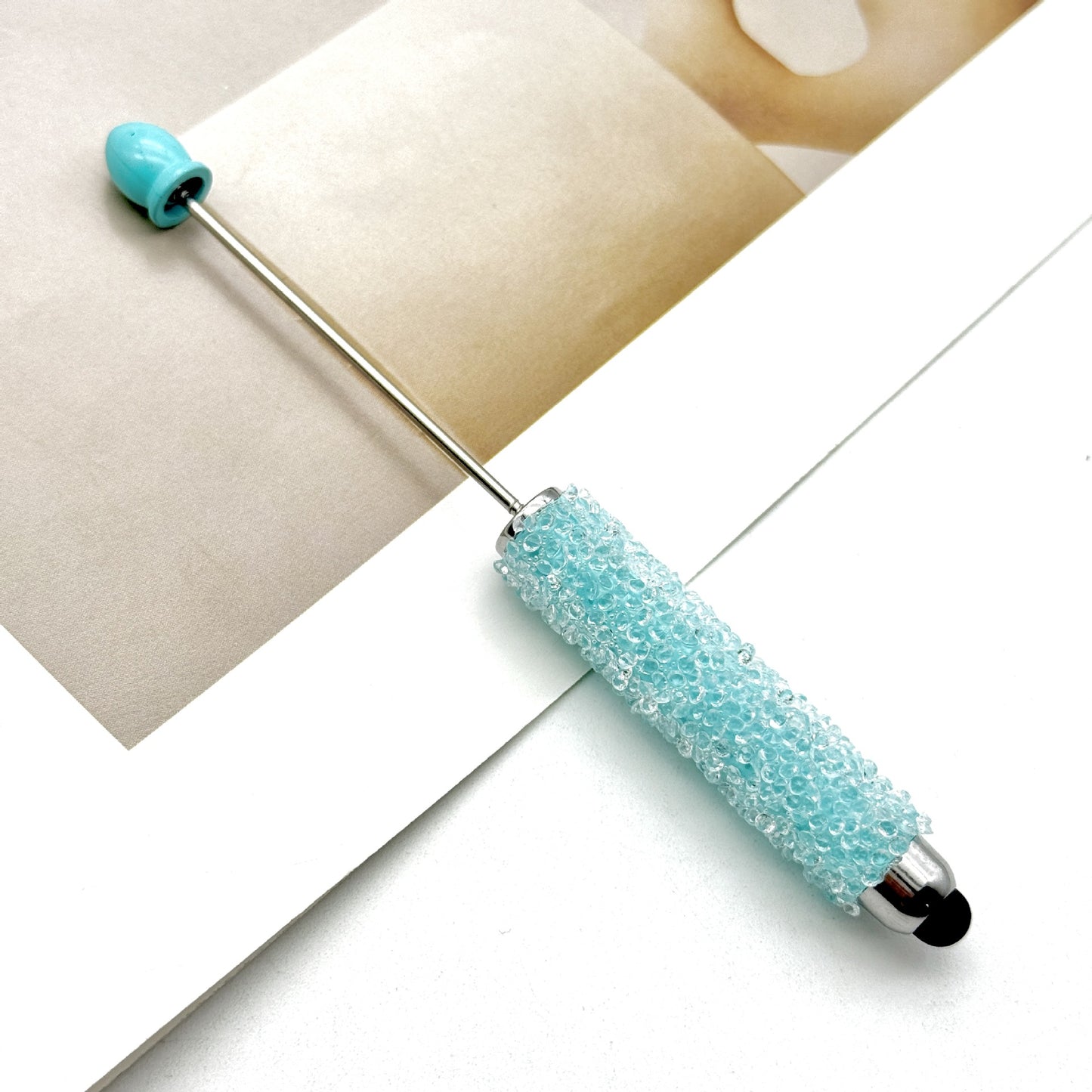 Resin Gypsophila Touch Screen Beaded Pen