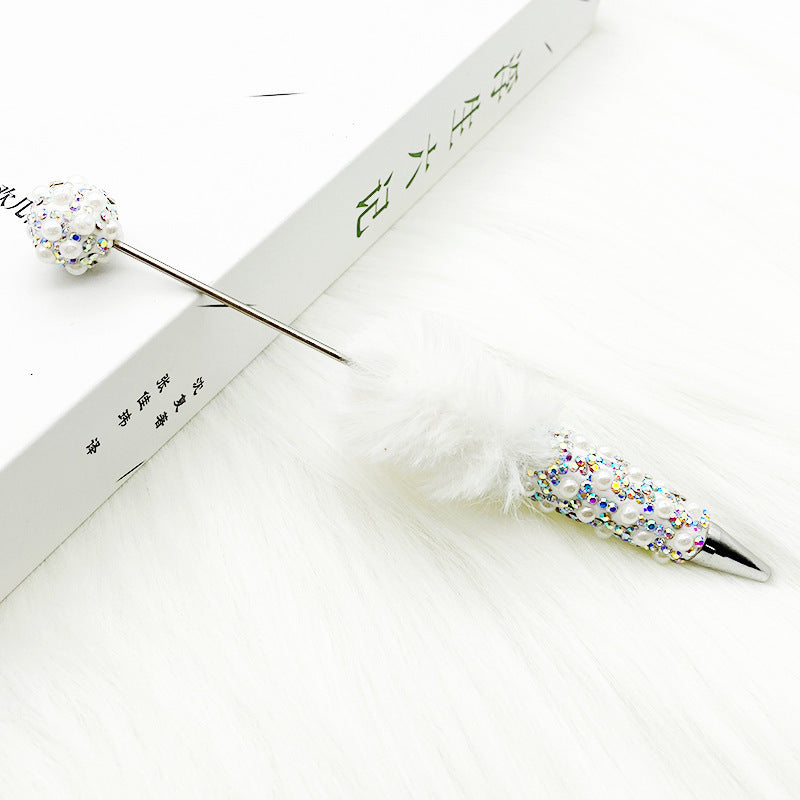 Heavy Craft Plush Pearl Full Diamond Pen