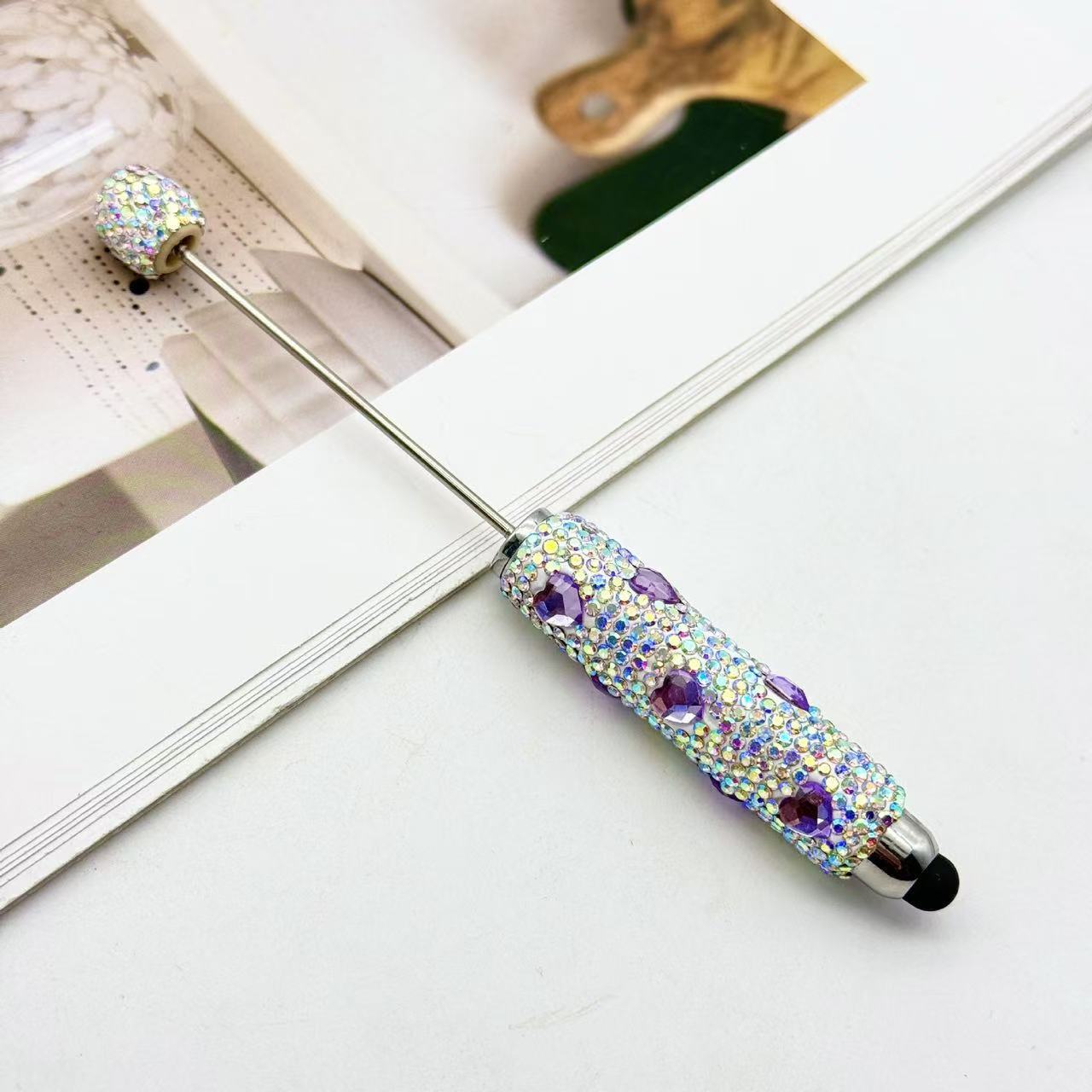 Heart Touch Screen Full Diamond Beaded Pen