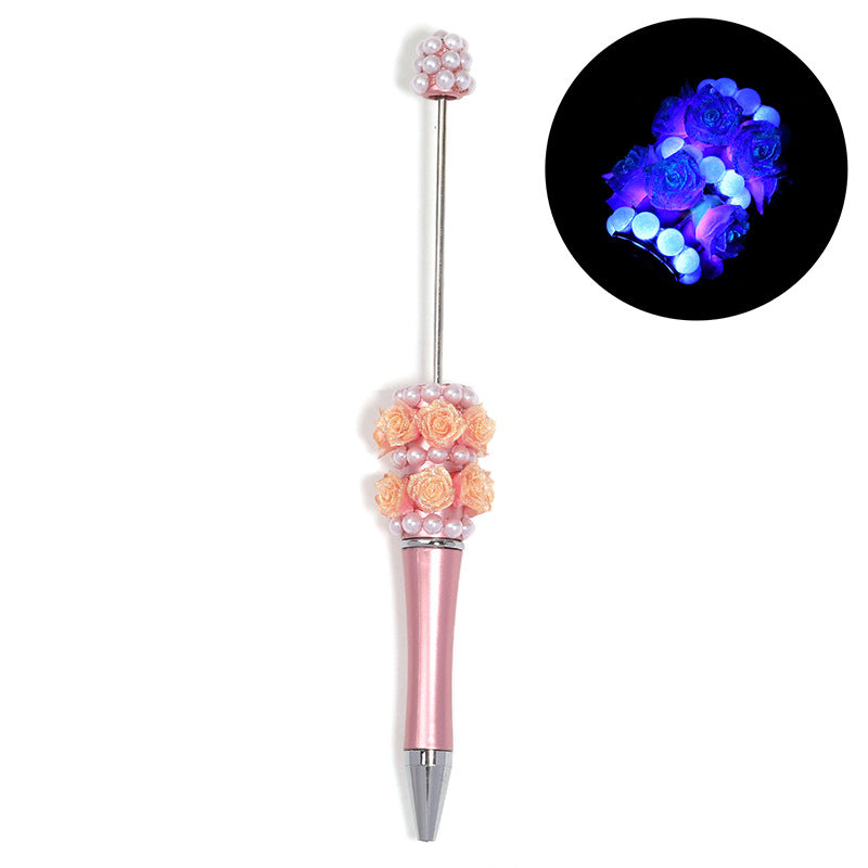 Luminous Rose Beaded Pen
