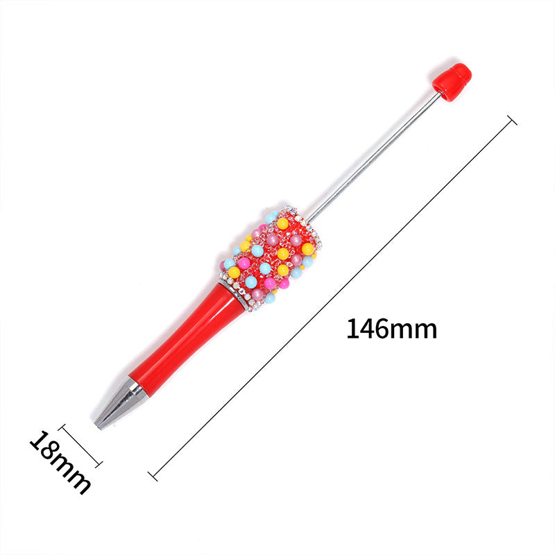 Colorful Stringed Pearls Pen