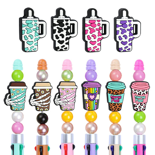 Halloween Drink Cup Series Silicone Focal Beads