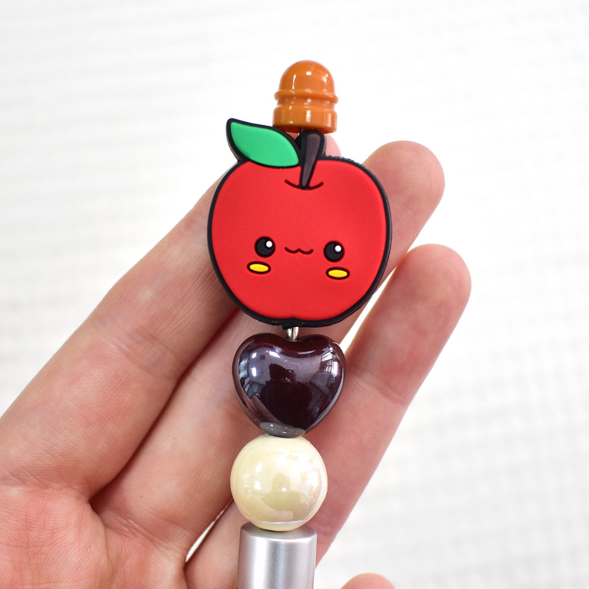 Cartoon fruit silicone focal beads