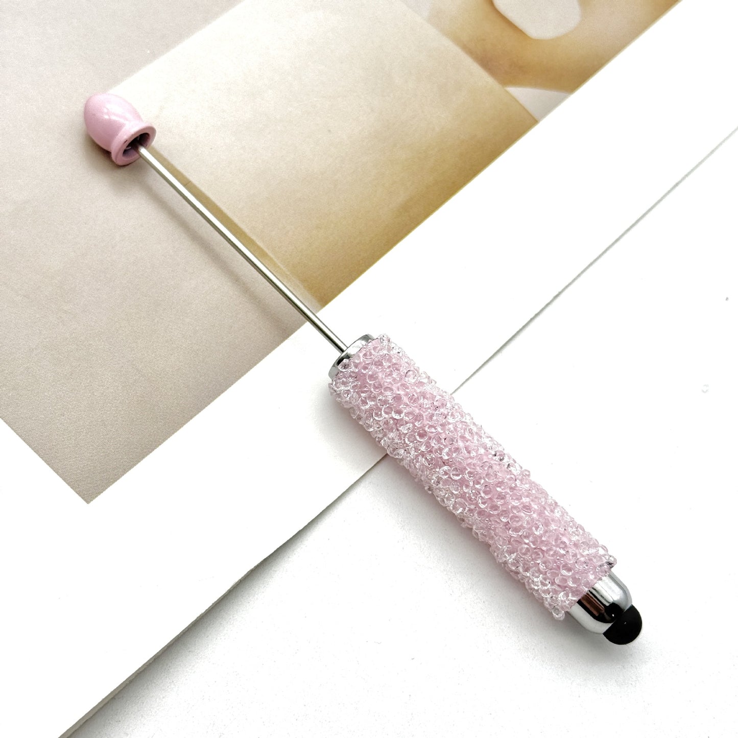 Resin Gypsophila Touch Screen Beaded Pen