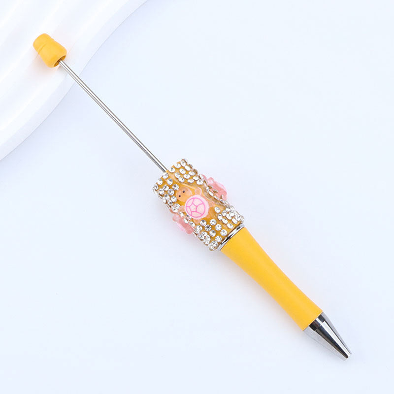 Inlaid Diamond Turtle Beaded Pen