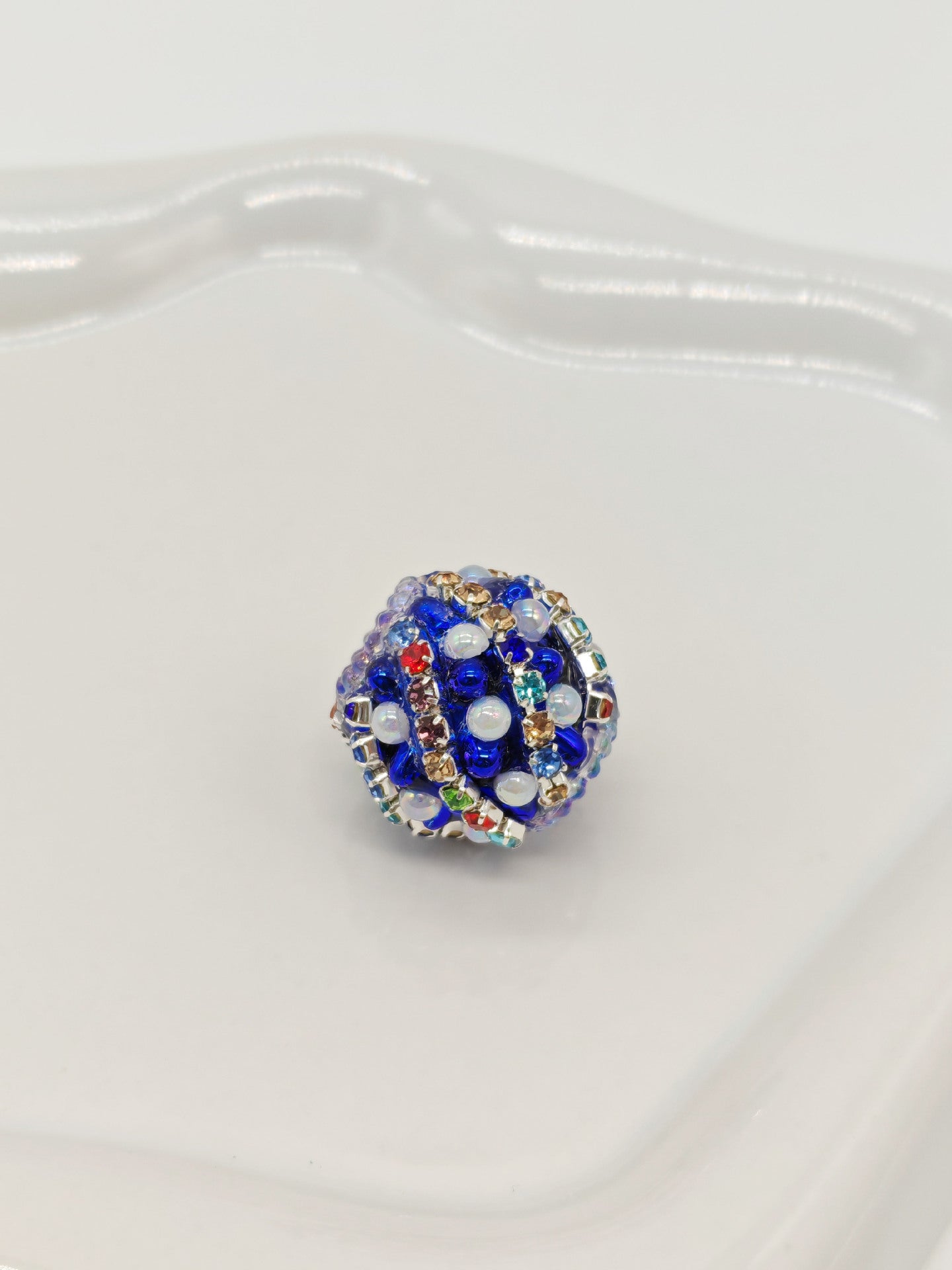 Nepalese Drill Ball Colorful Straight Hole Beads