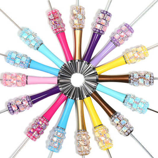 Square Diamond Heavy Industry Beaded Pen