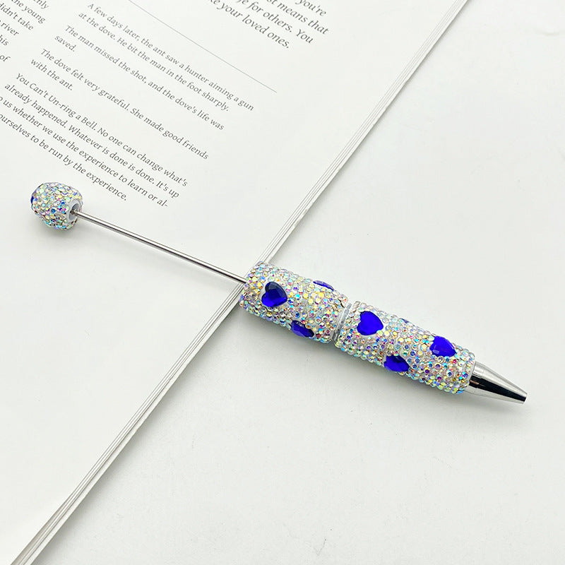 Heart-shaped Full Diamond Beaded Pen