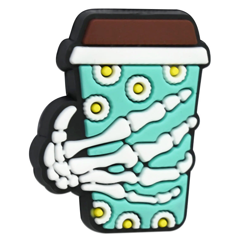 Halloween Drink Cup Series Silicone Focal Beads